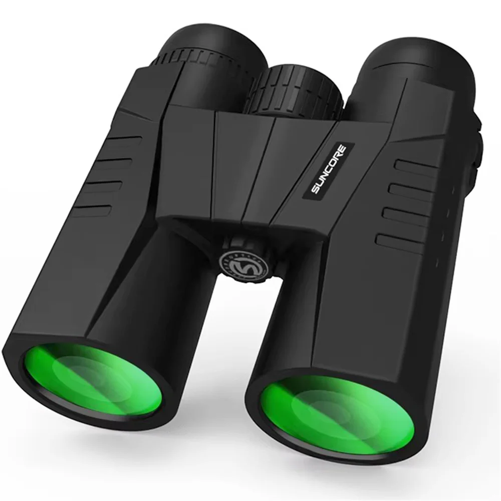 Suncore JG10X42 HD Tactical Telescope Outdoor Waterproof Microlight Night Vision Wide Angle Binoculars for Hunting Camping