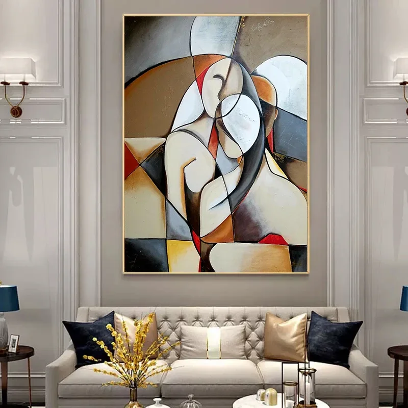 Artist Picasso Famous Artworks Abstract Dreaming Woman Canvas Paintings Vintage Wall Picture For Living Room Home Decoration