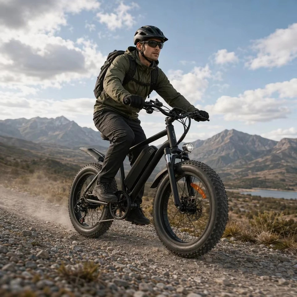 750W Nominal 1000W Peak Fat Tire Electric Bike 48V 15Ah Removable Battery 20" All‑Terrain Dual Suspension Mountain Ebike for Adults image 9