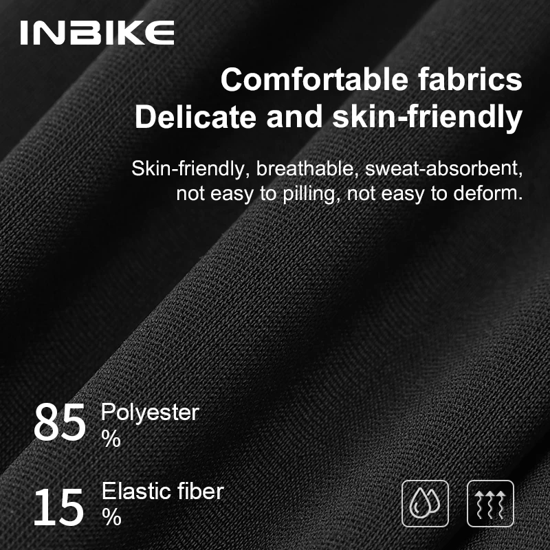 INBIKE Pro Men's Cycling Clothing Long Sleeve Suit Outdoor Bicycle Jersey Bib Trousers Set Summer Breathable Bicycle Clothing