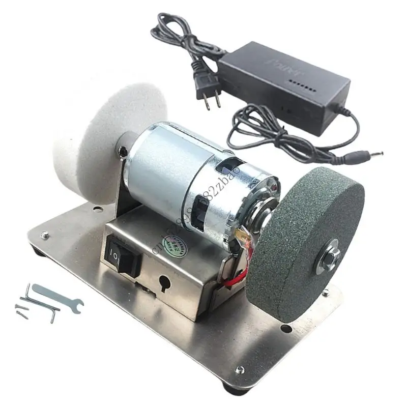 H7EA Electric Mini Sander 100W Table Grinder 6000rpm Variable Speed Control For Cutter Sharpening Metal Polishing Projects