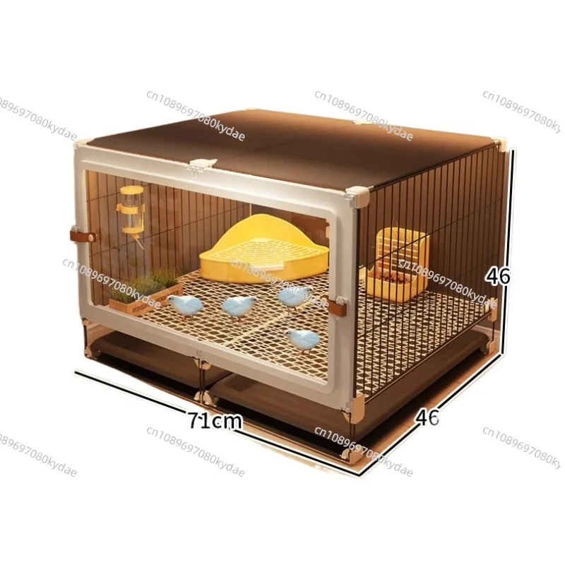 Large Plastic Quail Cage Indoor Chicken Duck Coop Aviary With Removable Tray Easy Clean Pet Habitat Decorative Breeding House