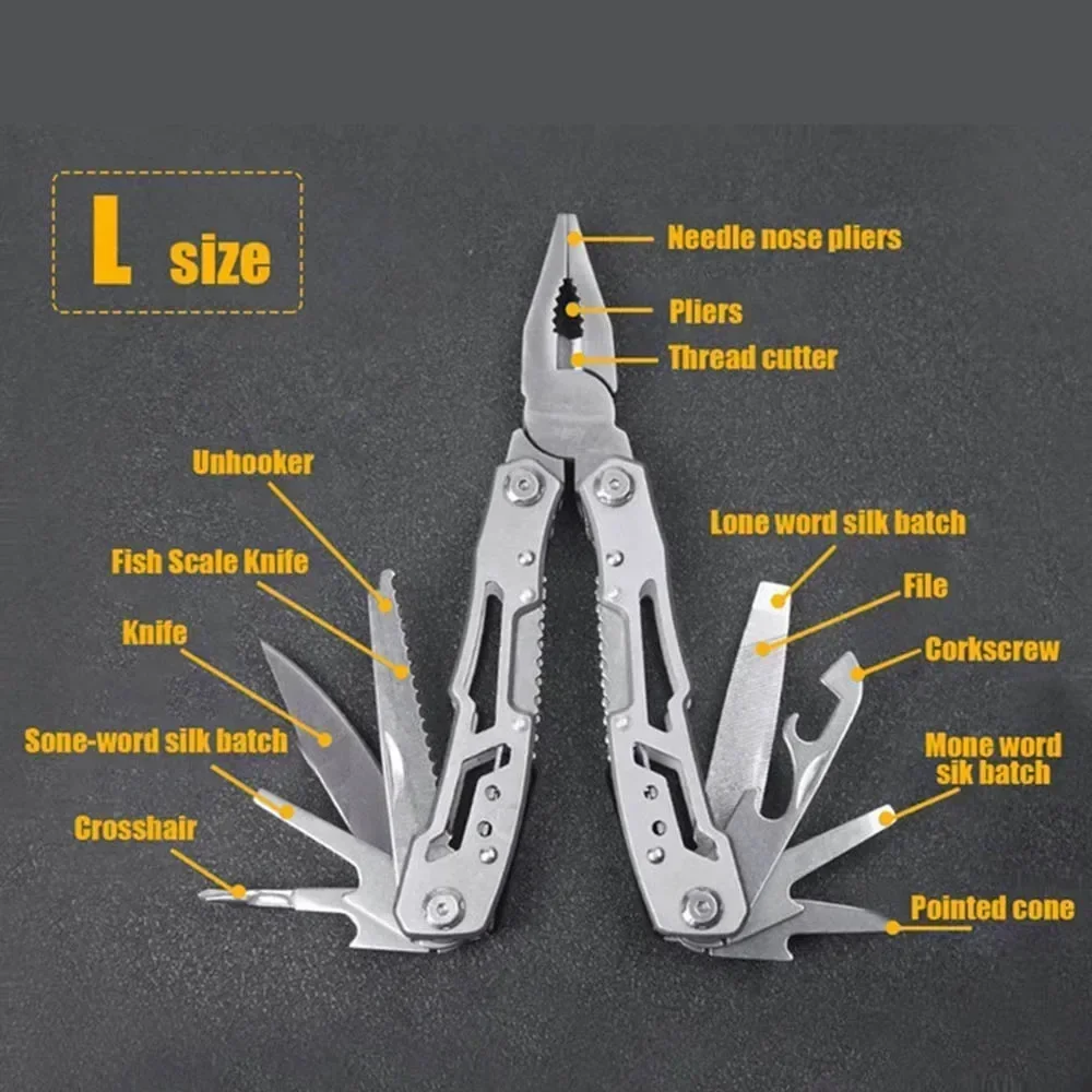 

Multitool Precision Folding Pocket Tools Hand File Small Tool Knife Nail Screwdriver Opener Emergency Outdoor Pliers Mini