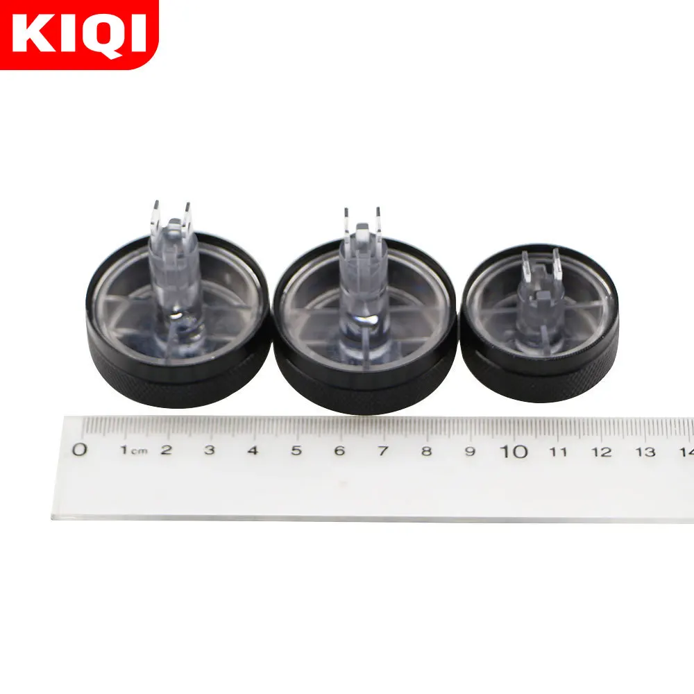 KIQI سبائك الألومنيوم تكييف الهواء المقبض التيار المتناوب مقبض التحكم في الحرارة زر التبديل لنيسان تيدا NV200 ليفينا Geniss اكسسوارات