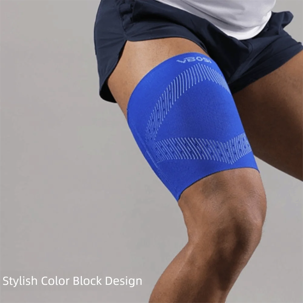 Hamstring Support Thin & Light Leg Guards Compression Elastic Leg Support Nylon Breathable Upper Leg Sleeves Sports