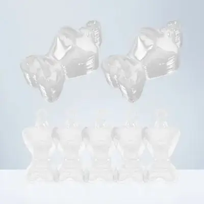 

100 шт. пластиковых мини-манекенов-вешалок для одежды, органайзер для гардероба, стойка для хранения и демонстрации одежды для детей