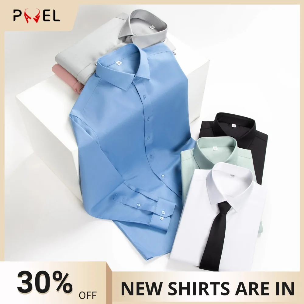 

Осенняя одежда в стиле Old Money для мужчин. Роскошная дизайнерская рубашка на пуговицах из 100% хлопка с длинными рукавами и морщинами.