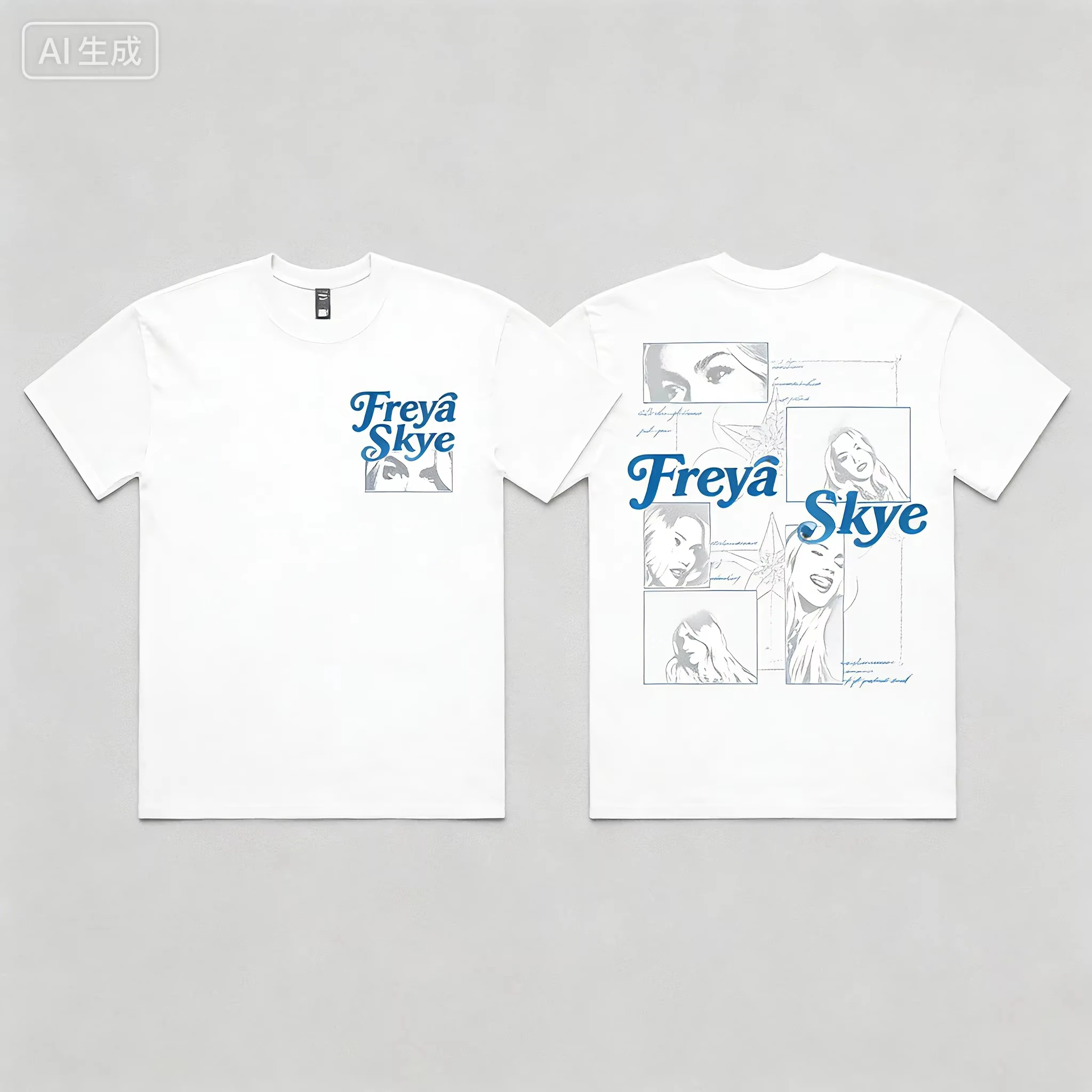 Freya Skye 2026 Stars Align Tour Merchandise, Premium Komfort Y2K Mode Kleid-Stil Konzert-Bekleidung Damen und Herren T-Shirt – Detail 3
