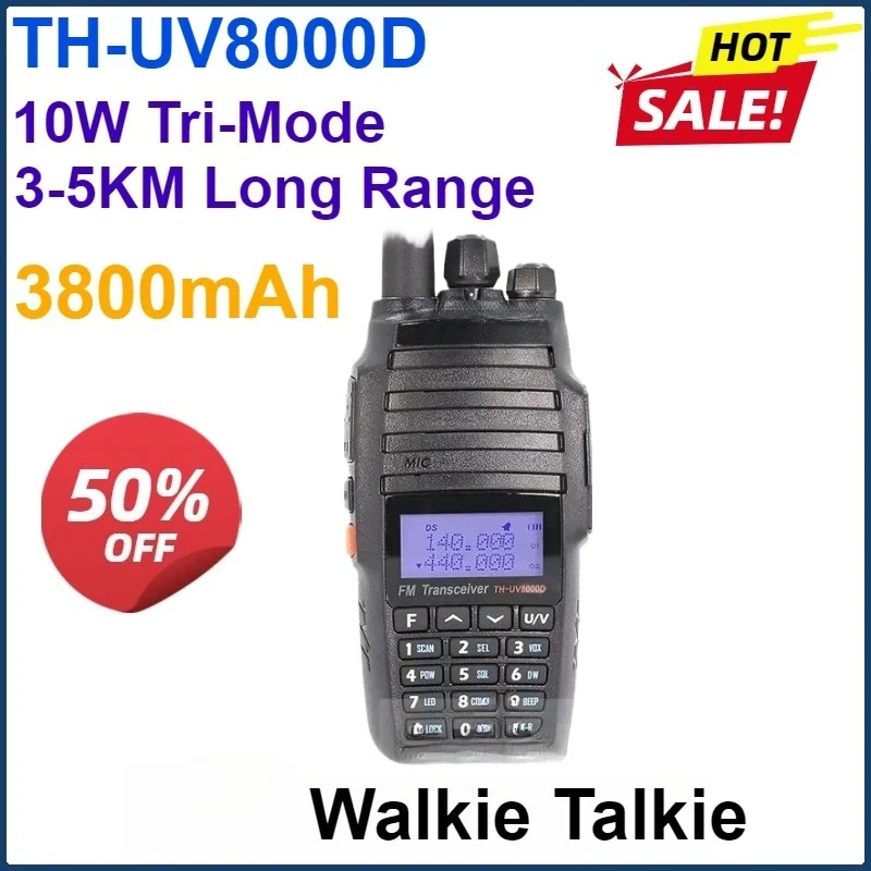 

3800 мАч UV8000D TYT рация 5 км двухдиапазонная УКВ УВФ 10 Вт радио Comunicador 5 км перекрестный повторитель функция tyt радио