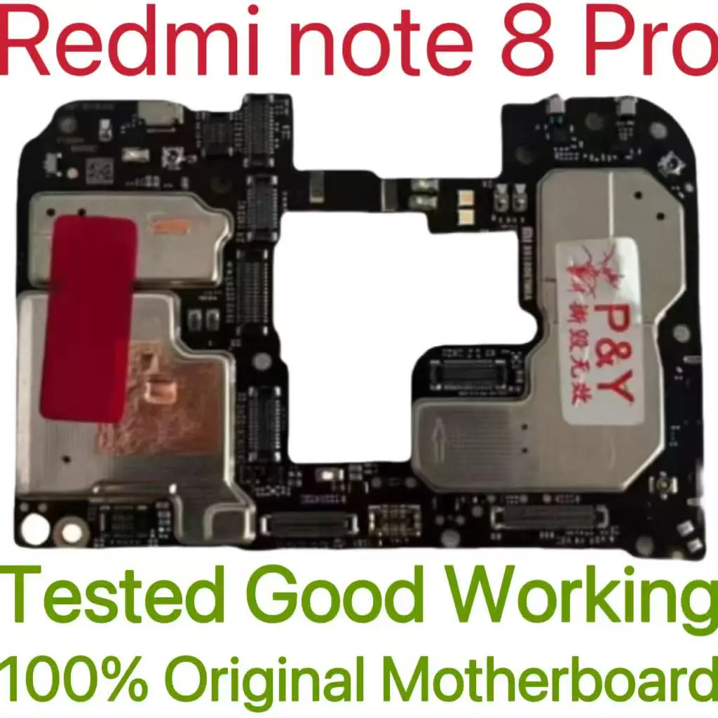 Global Version Original Unlocked Motherboard for Redmi note 8 Pro Tested Circuit Plate Main Logic Board for Redmi note 8 Pro