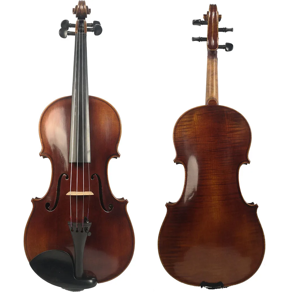 FREE SHIPPING Copy Antonio Stradivarius 1715 100% Handmade Carving Flower FPVN03 Violin +  Carbon Fiber Bow  Foam Case