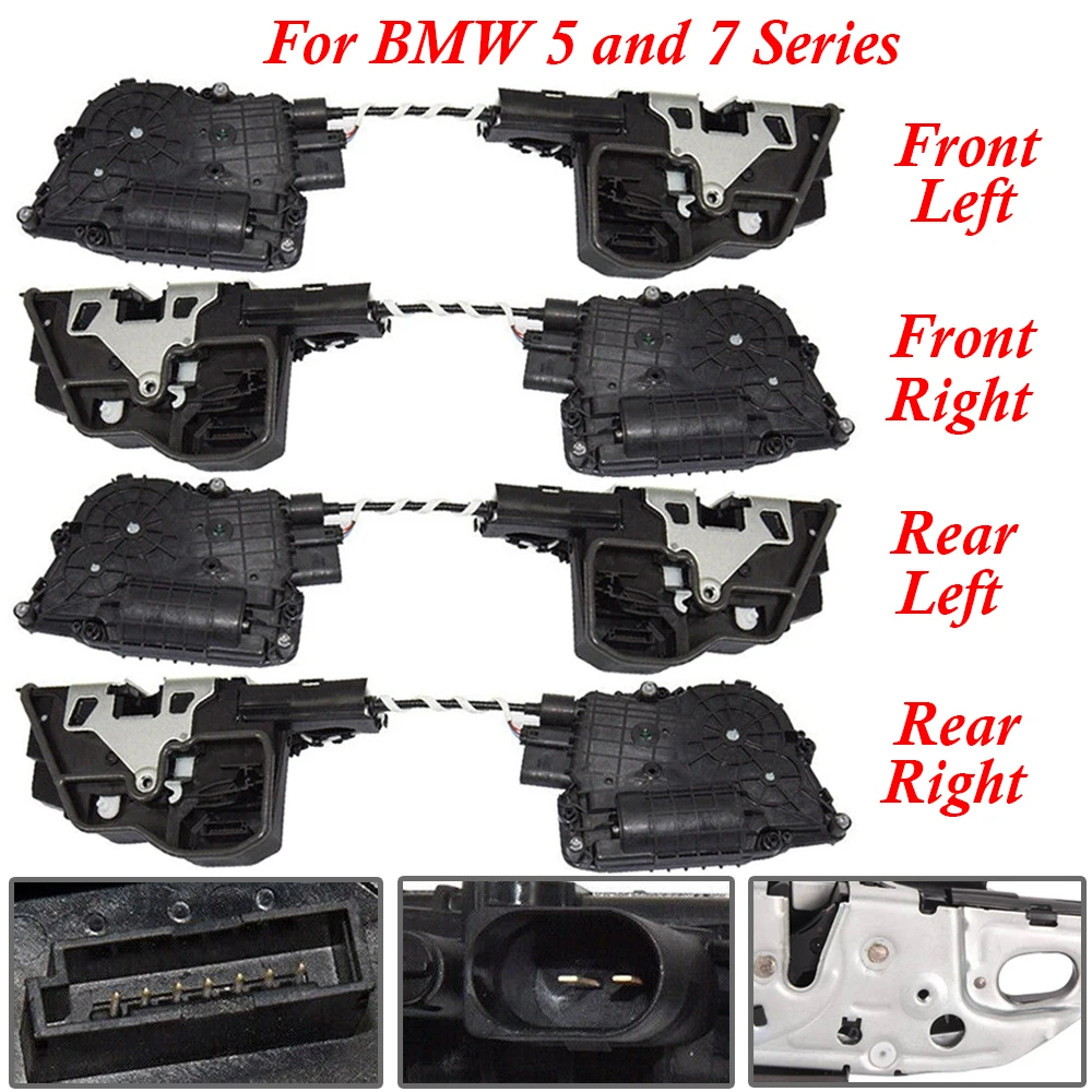 New Door Lock Actuator Soft Close System For BMW 5 and 7 Series F18 F11 F10 F02 51217185689 51217185692 51227185687 51227185688