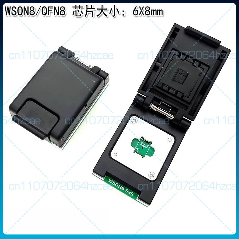 DFN8 QFN8 WSON8 USON8 Chip Read and Write Burning Test 1.27 6X8 5X6 Flip IC Holder
