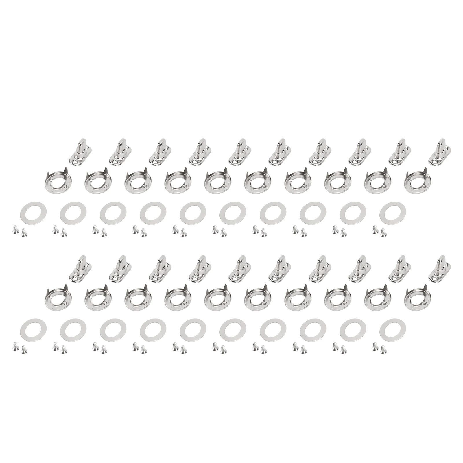 Twist Lock Fasteners Turn Button Eyelet and Stud Mounting Screws for Canvas Marine Fastener Turn Buttons