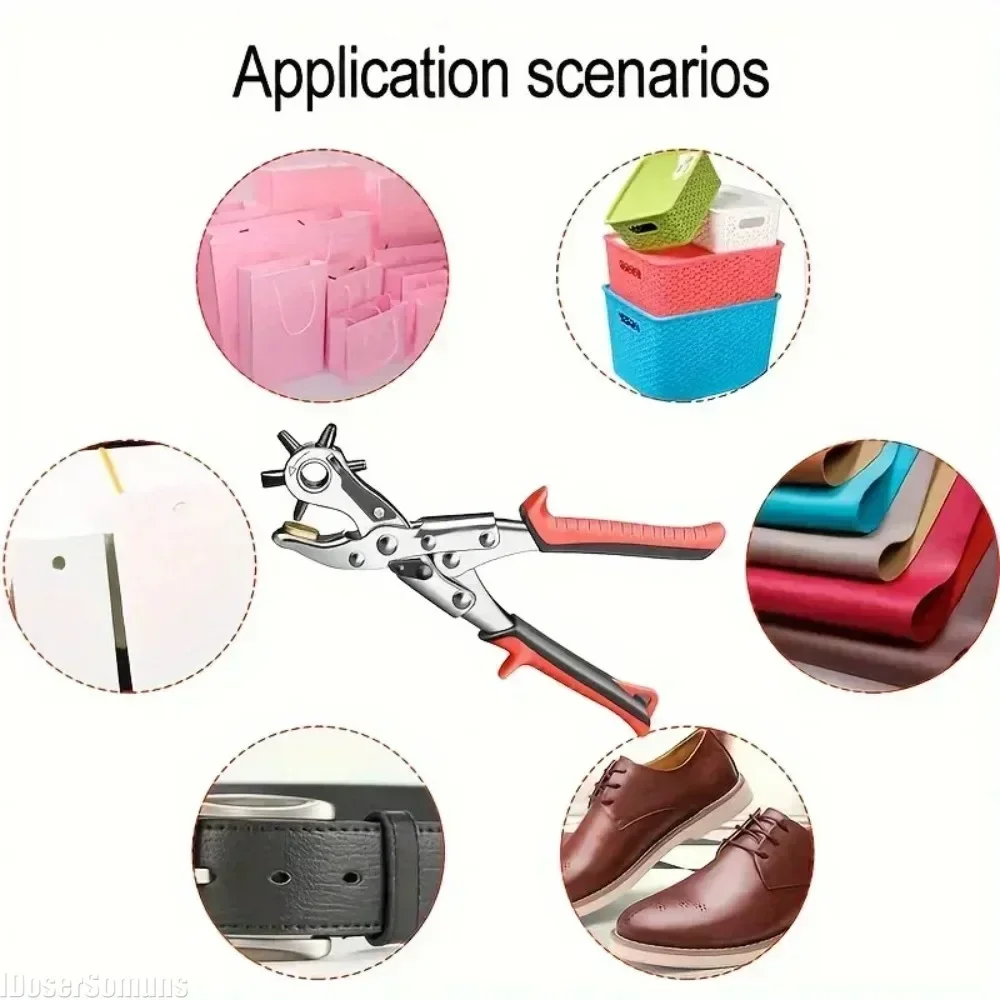 Picture 5: Punching Tool Belt Hole Puncher Crafts Tool Leather Hole Punch Leather Tools Puncher Carbon Steel Multifunctional Ordinary Belt