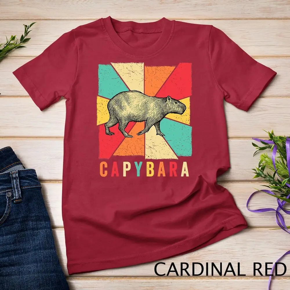 Retro Vintage Style Capybara Design - Capybara T-Shirt Unisex T-shirt