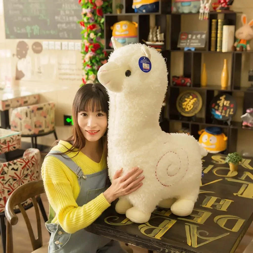 Xmas Gift Soft Material Alpaca Plush Toy Children Gits Lovely Design Soft Stuffed Doll Cartoon Plush Toy Bed Decor