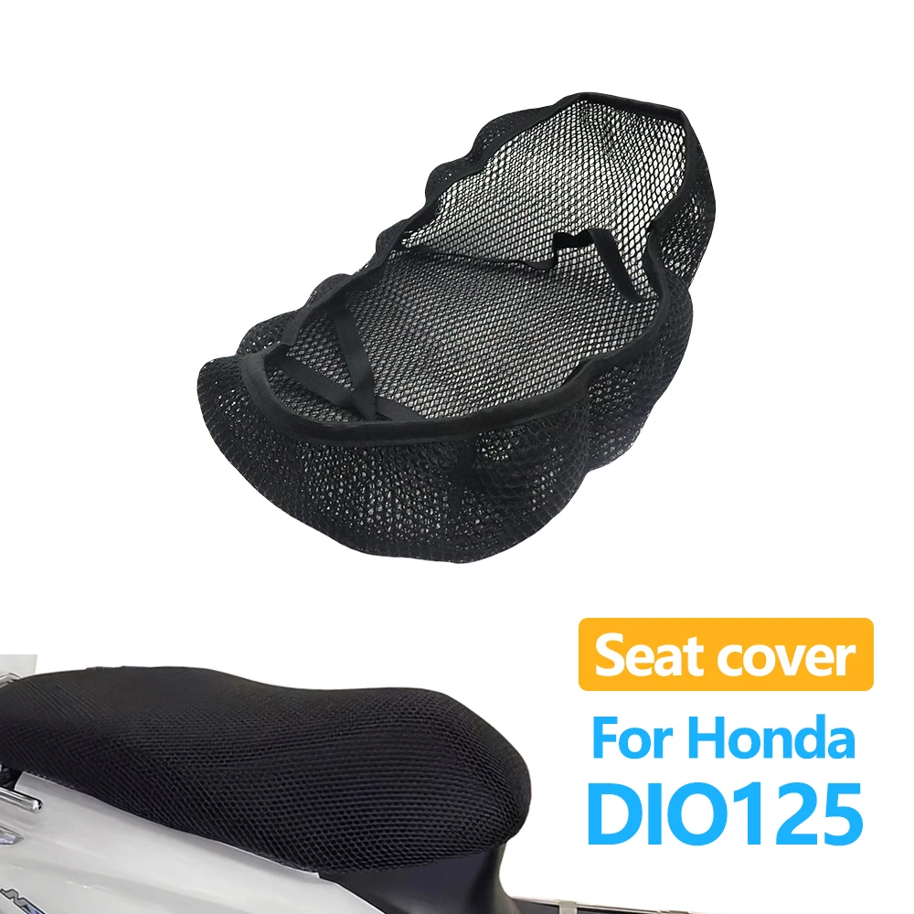 

For Honda DIO125 DIO 125 DIO-125 Motorcycle Seat Cover 3D Mesh Fabric Seat Non-Slip Breathable Heat insulation Protect Cushion