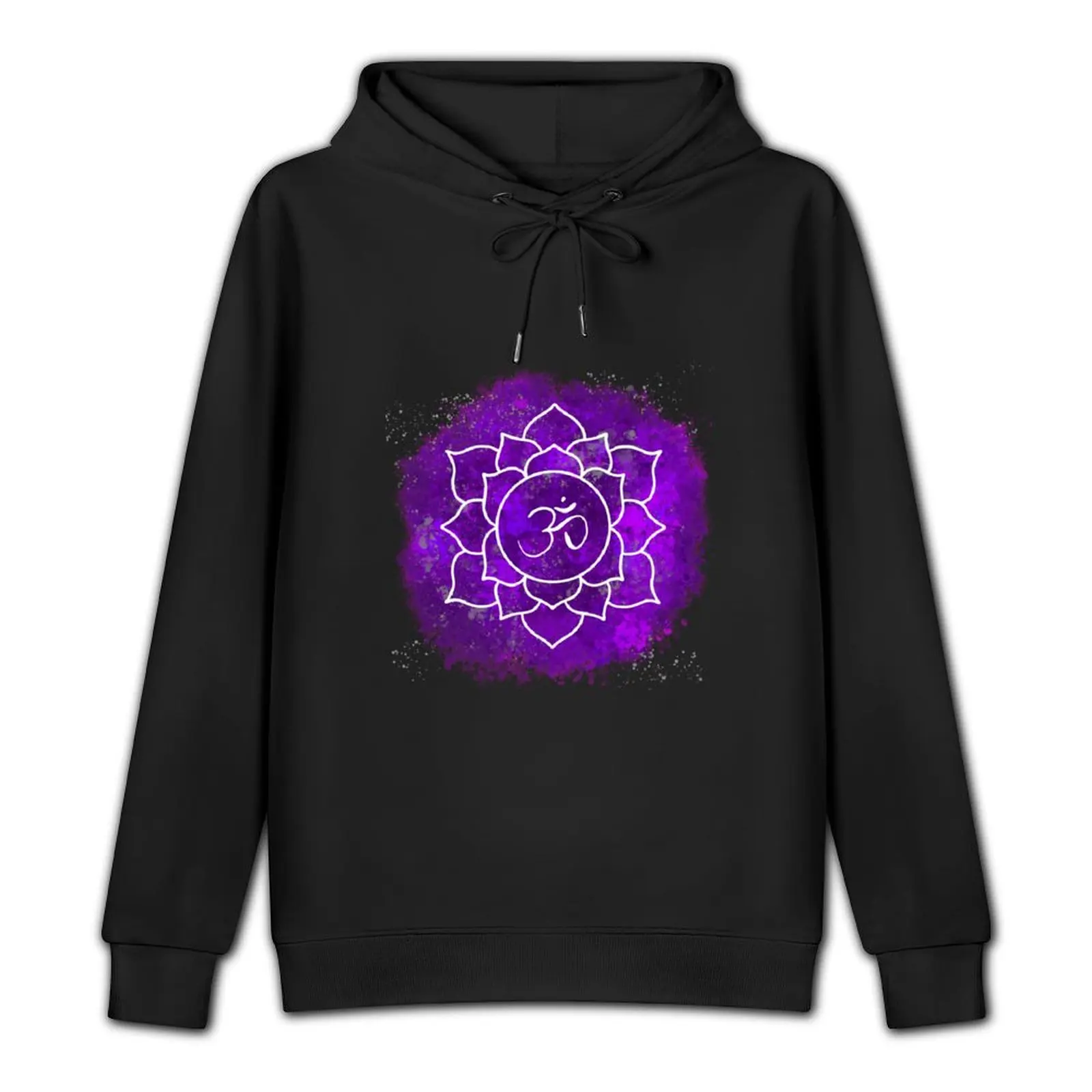 Crown Chakra Meditation Symbol Pullover Hoodie korean style clothes men clothing mens designer clothes hoodie men