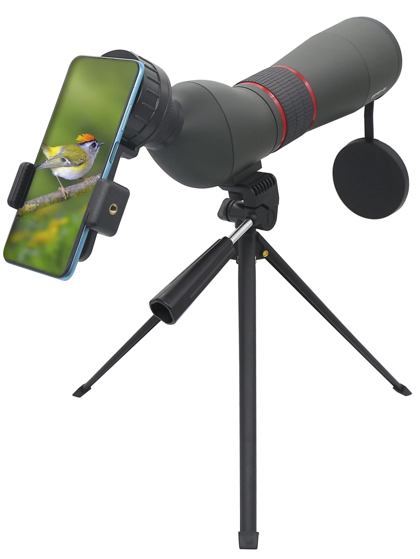 Imagem -04 - Impermeável Zoom Spotting Scope Telescópio Óptico Monocular Bak4 Fmc Telefone Clip Tripé Bird Vering Fotografia ao ar Livre 1648x65