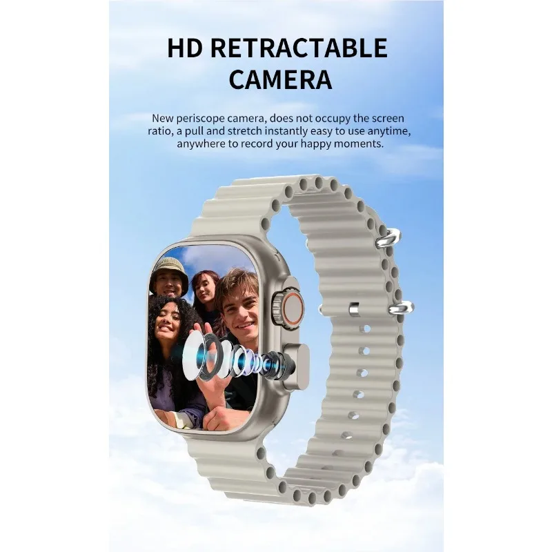 2025 NEW BW9 Smartwatch Cellular SIM Card Bluetooth Calling Telescopic Camera Full Network Coverage Step Counting Recording