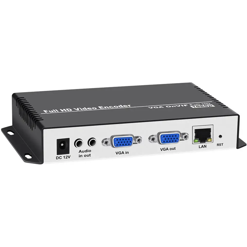 HD H.264 H.265 VGA to ip video audio stream encoder rtmp srt hls m3u8 live streaming encoder broadcast streamer