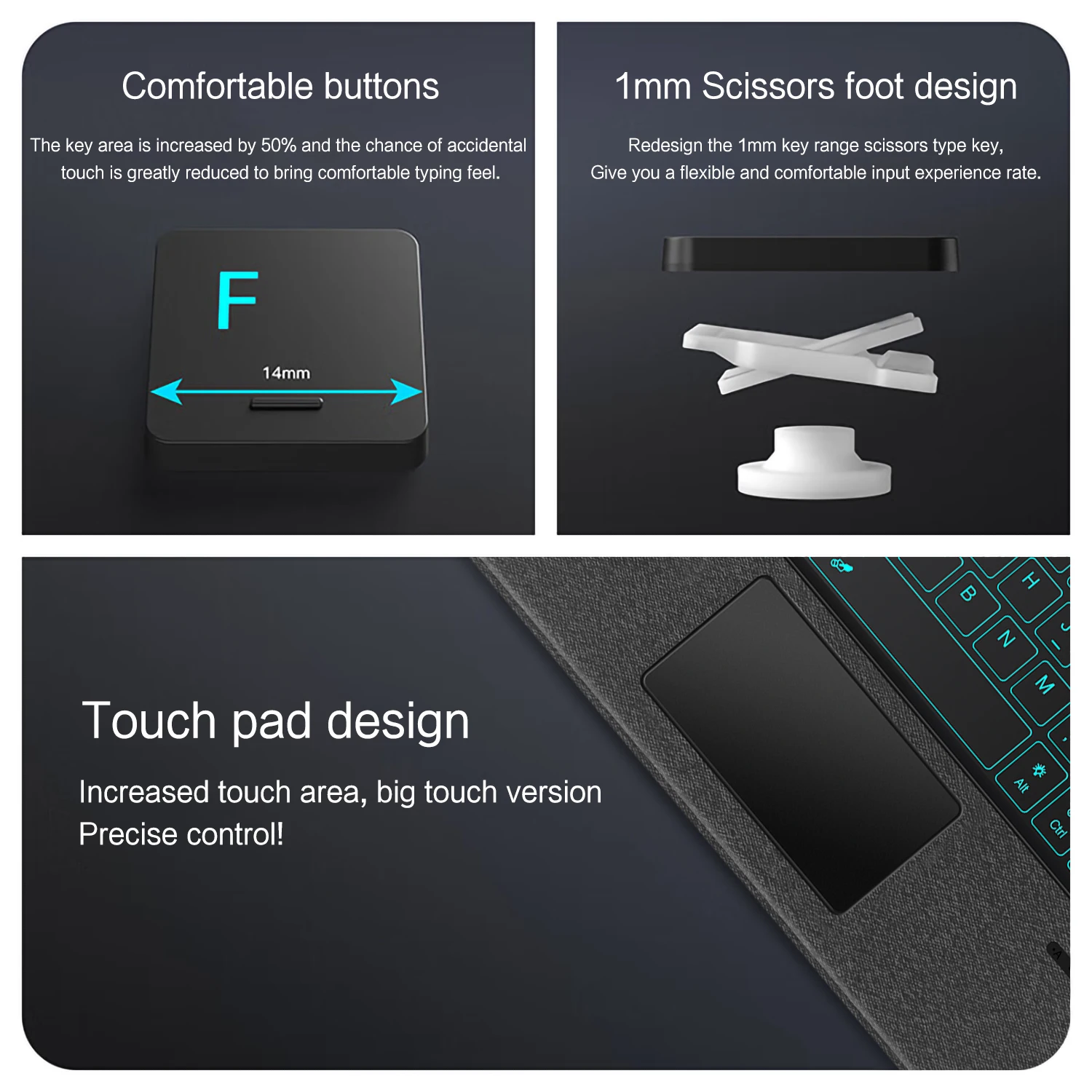 حافظة لوحة مفاتيح iPad Funda لجهاز iPad 10 10th A16 11th Generation Pro 11 Air 6 11 "Air5 4 10.9 iPad 10.2 7th 8th 9th غطاء حامل