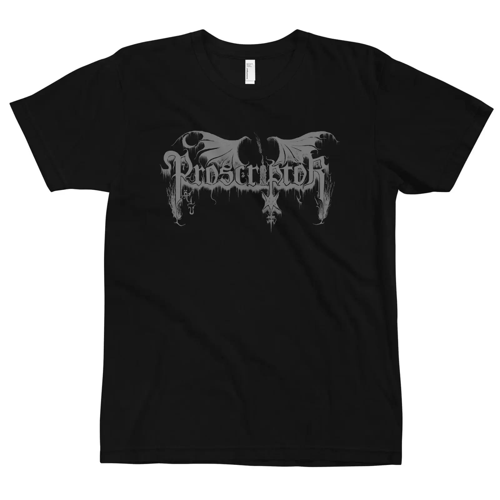 T-shirt PROSPECTOR LOGO II ABSU EQUITANT DUNGEON SYNTH vintage, lavé, confortable, légèrement polyvalent, pour un usage quotidien