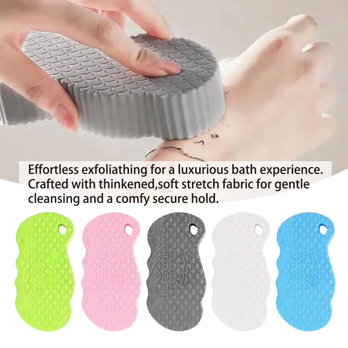 Kids 3D Magic Children Bath Sponge Body Exfoliating Dead Skin Sponge Massager Cleaning Shower Brushes Peeling Sponge Artifact So