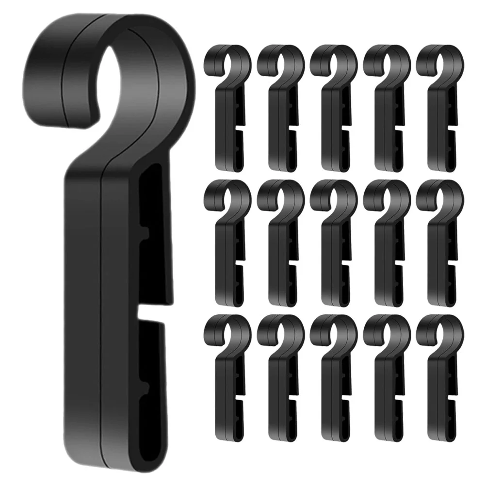 30 Pcs Light Strip Headlight Buckle Hard Hat Hanger Plastic Stickers Clips for Headlamp Full Brim