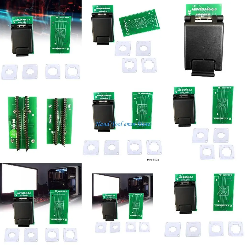

H37F BGA48 DIP48 BGA63-DIP48 2 in 1Adapter ADP-BGA48-0.8 ADP-BGA63-0.8 Only work for T56 programmer