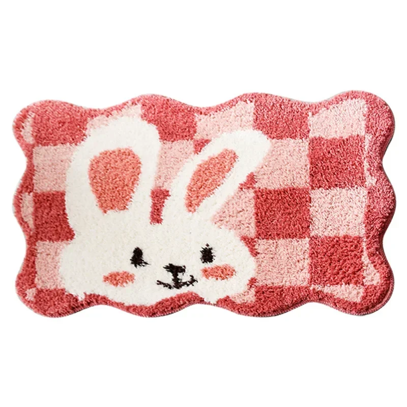 Cartoon cute absorbent bathroom mat dirt resistant wear-resistant special-shaped bath mat