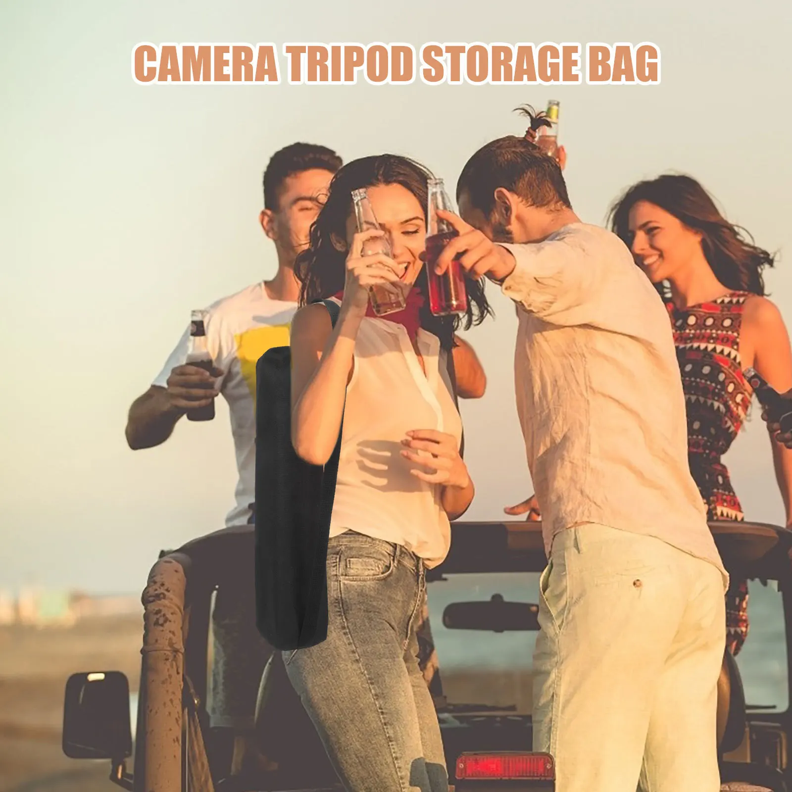 

Camera Tripod Storage Bag Black Oxford Fabric Heavy Duty Portable Case For Microphone Stand Light Stand Monopod Speaker