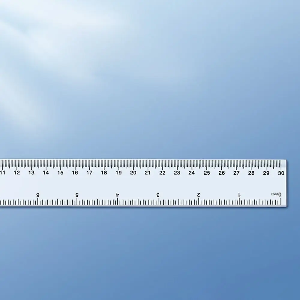 Drawing Tool 15cm 20cm 30cm 40cm Straight Ruler Multifunction Transparent Measuring Ruler Plastic Drawing Ruler School