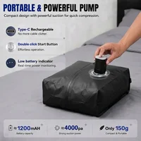 TPU Vacuum Storage Bags Waterproof Travel Flight Bag Durable Tear-Resistant Compression Seal Cube for Clothes Vacation Essential 4