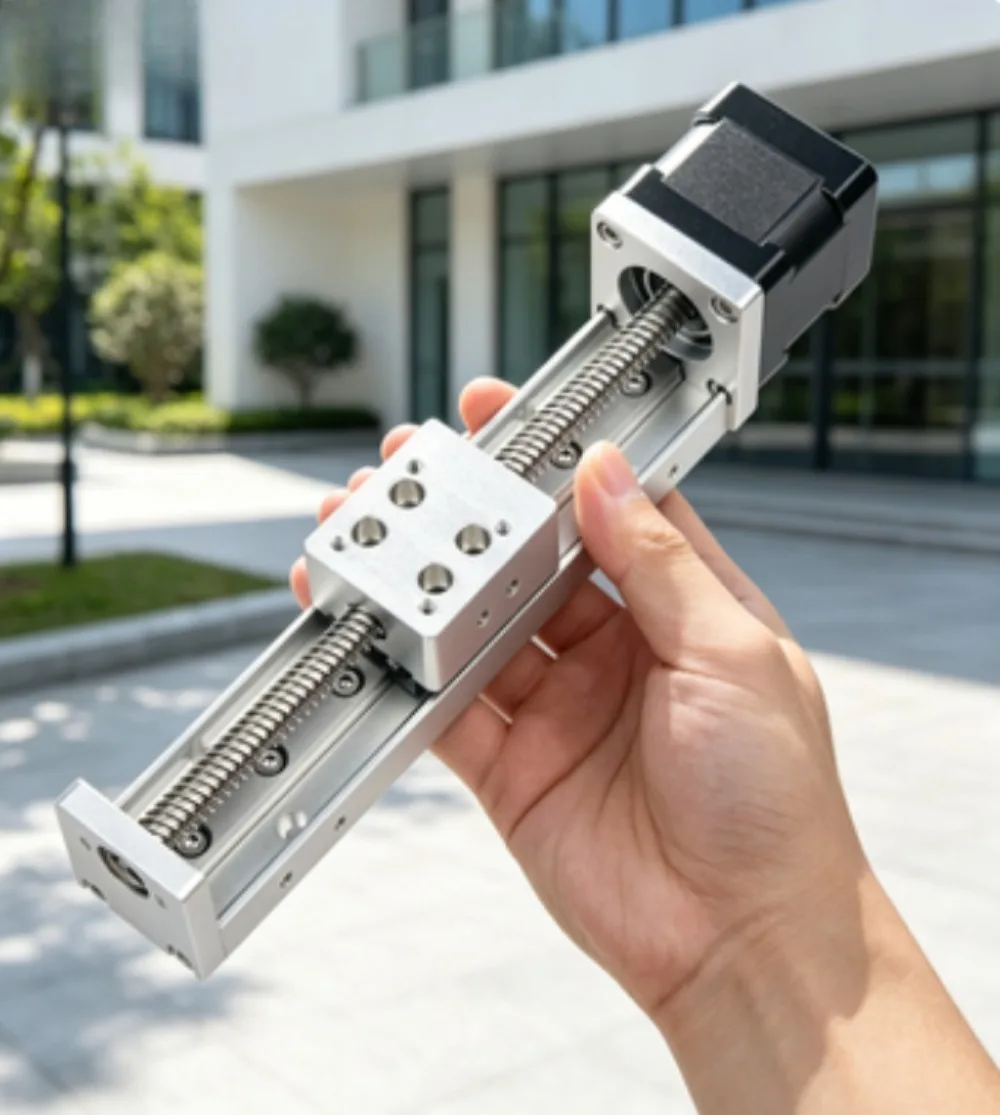 Mini trapezoidal screw slide HMS30T CNC lifting and moving small linear guide rail slide module for 3D Printer