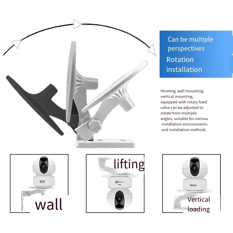 Support sans trou adapté à la caméra de Surveillance intelligente Ptz, Base intérieure