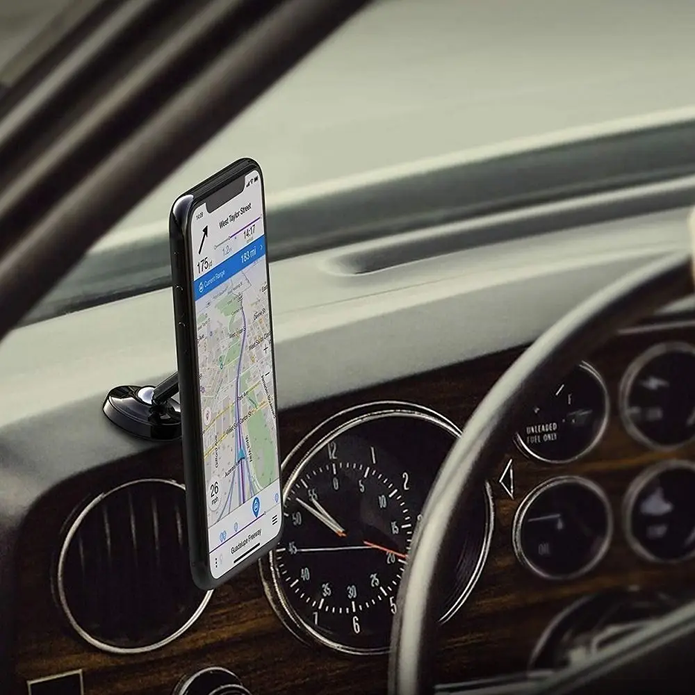 Universal Stand Cell Phone Mount 360 Rotatable Magnetic Car Phone Holder Metal