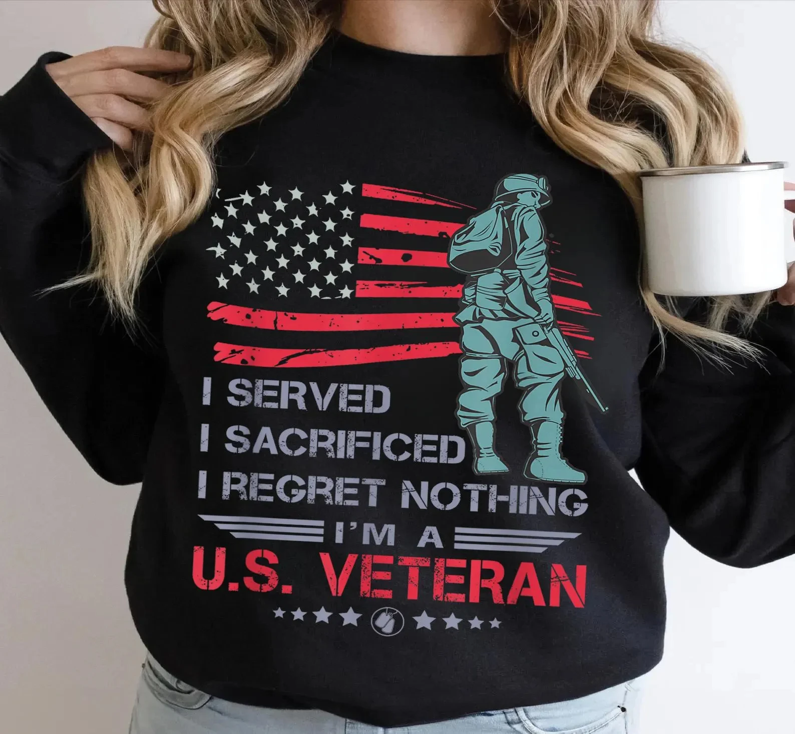 자랑스러운 미국 베트남 참전용사 셔츠_ 나는 서빙했고 희생했다. 감사합니다. 미국을 자랑하는 애국적인 참전용사들을 위한 베트남 참전용사의 날 셔츠