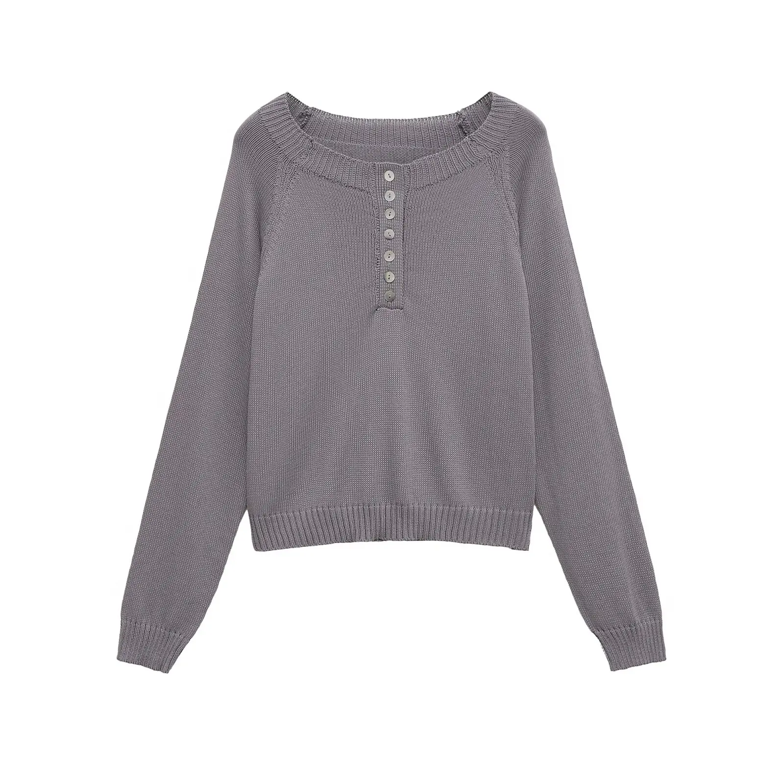 

Laid-ba Sle Long Sve Knitted Sweater One-oulder Casual Loose Fit Polyester Fiber Women's Open Cardigan Single Piece