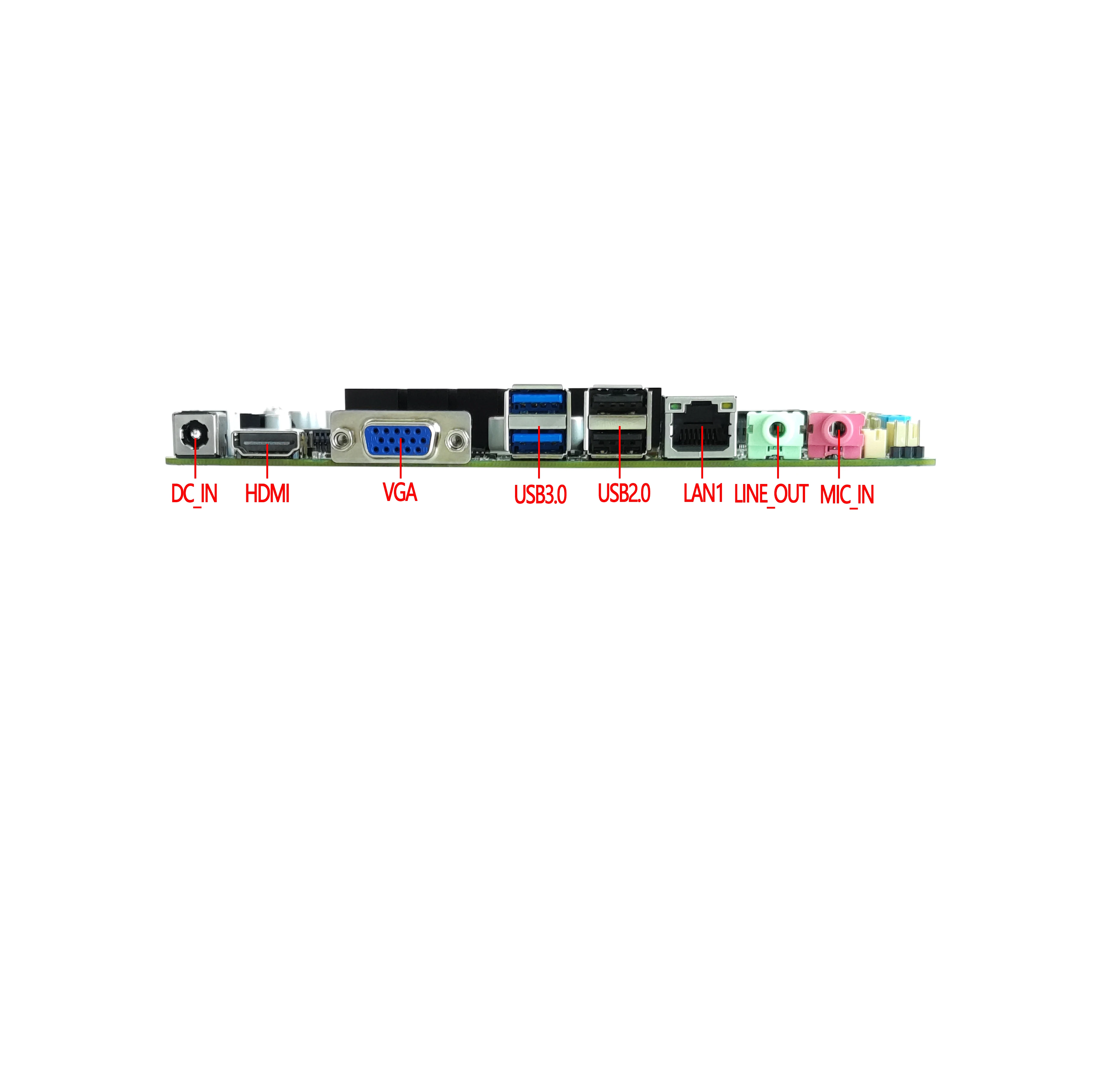 ELSKY  4K J4125 N4120 RJ45 VGA DP Motherboard Itx 32GB RAM M.2 256GB MSATA LVDS EDP J4125 Itx Motherboard