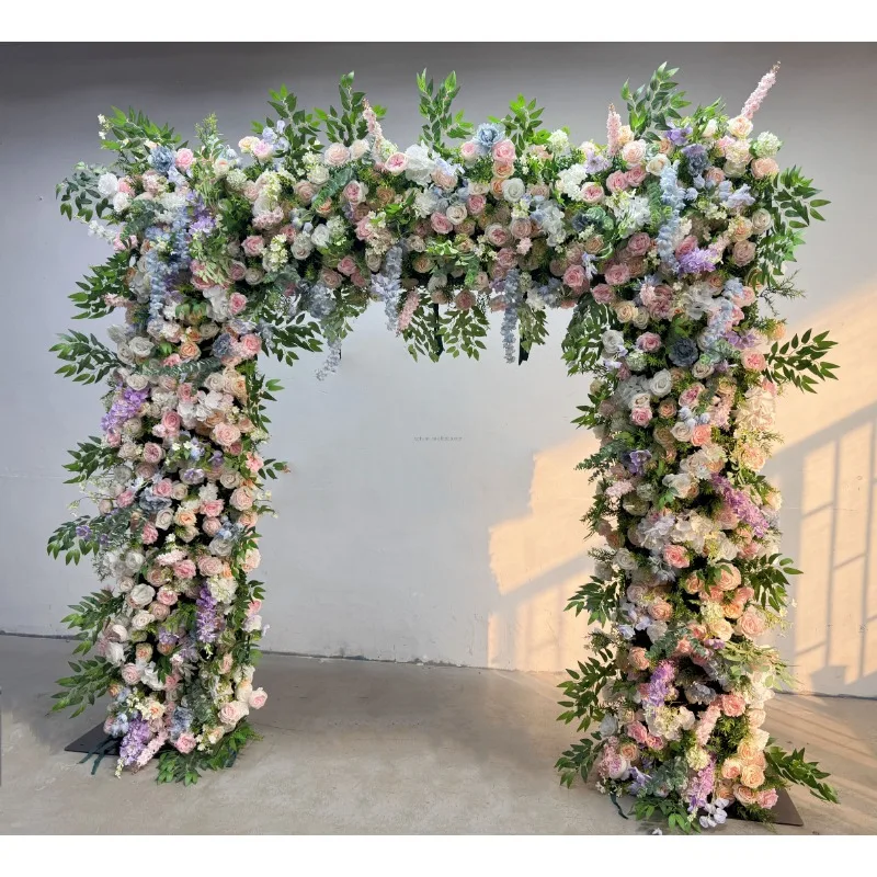 

2025 красочная смешанная арка из искусственных цветов для незабываемого Рождества обратно в школу, китайские новогодние свадьбы, большие вечеринки