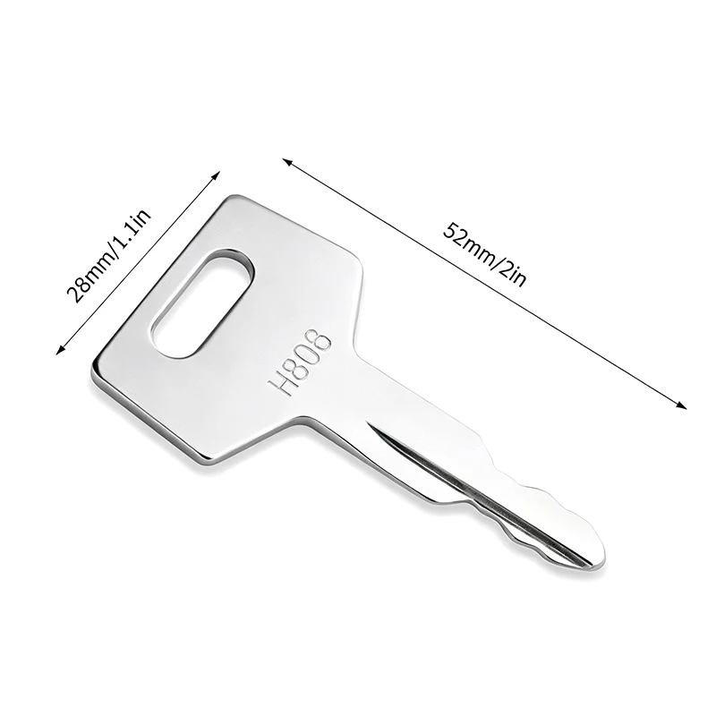 H806 Key for Takeuchi Excavator Track Loader BU1698X2 Open Door Lock Key