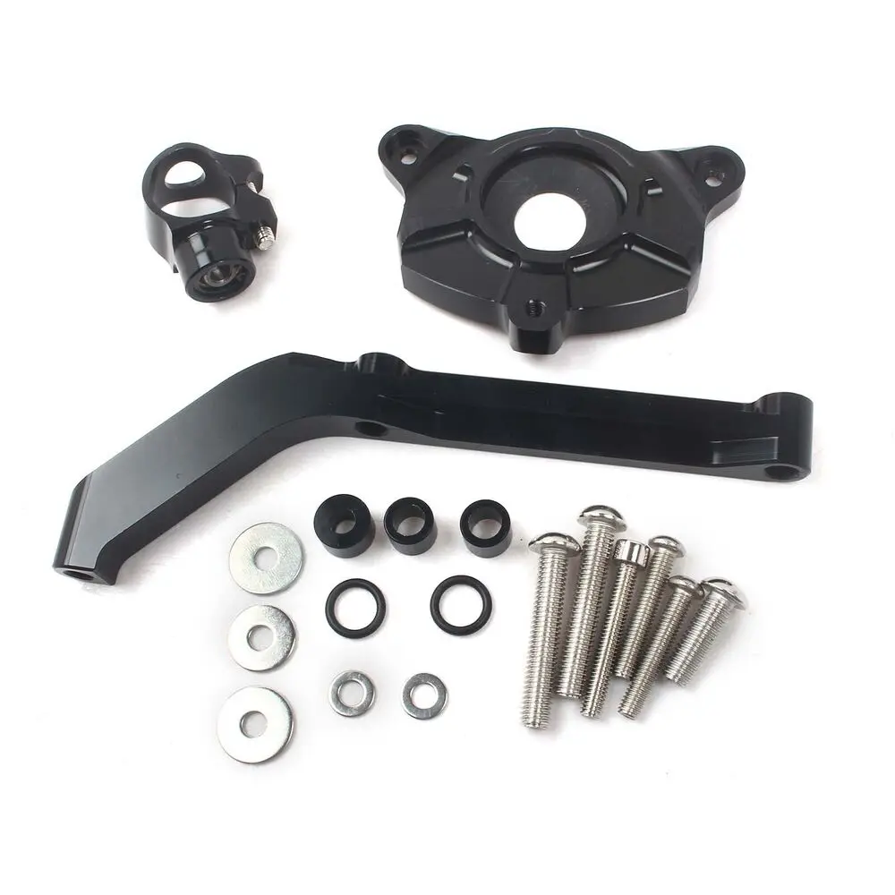 1ชุดพวงมาลัย Damper Stabilizer + Mount Bracket Kit สำหรับ KAWASAKI Z1000 2014-2016