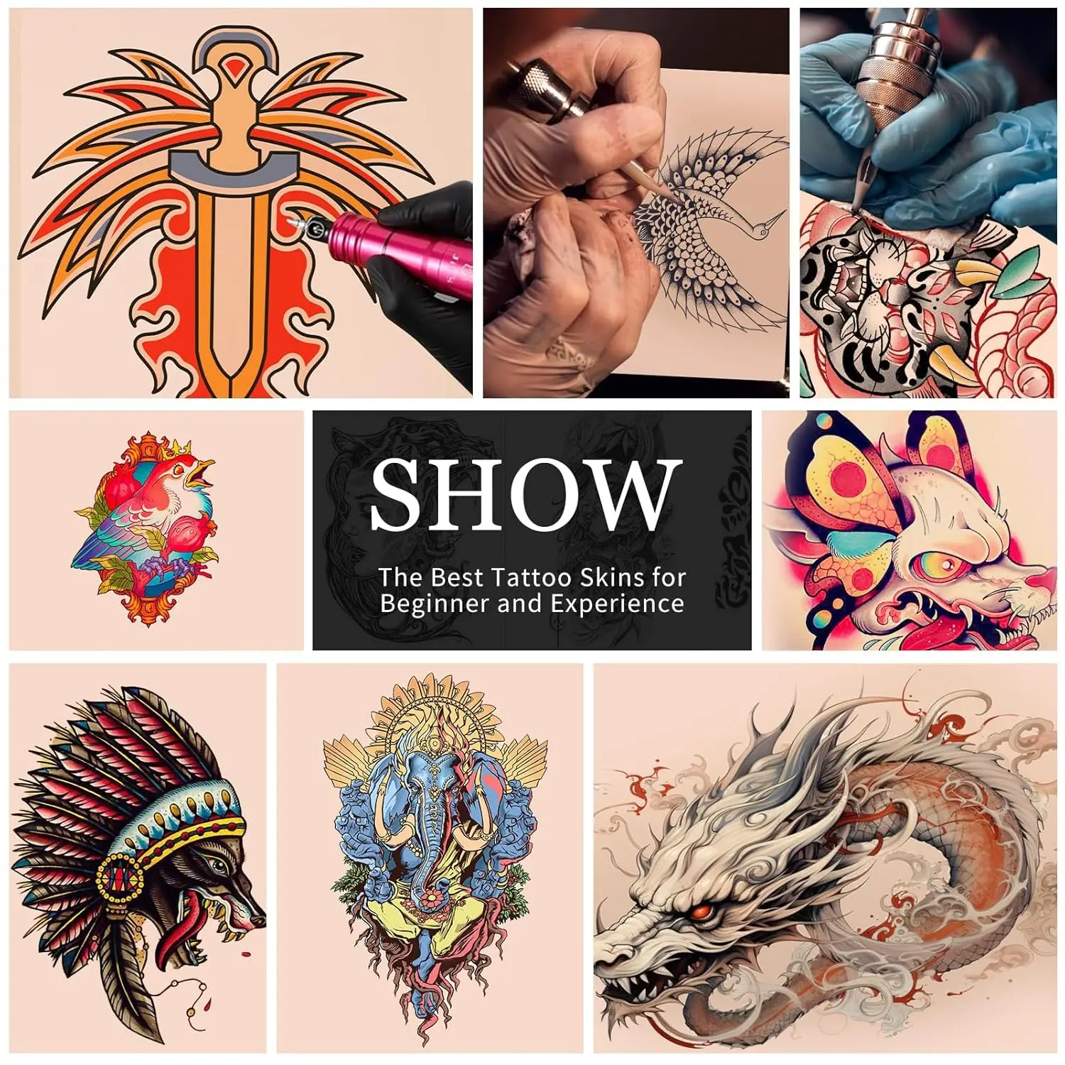 1/3/5/10/15/20Pcs*Tattoo Practice Skin Silicone Fake Skin Synthetic Leather For Permanent Makeup Tattoo Beginner Exercise Tool
