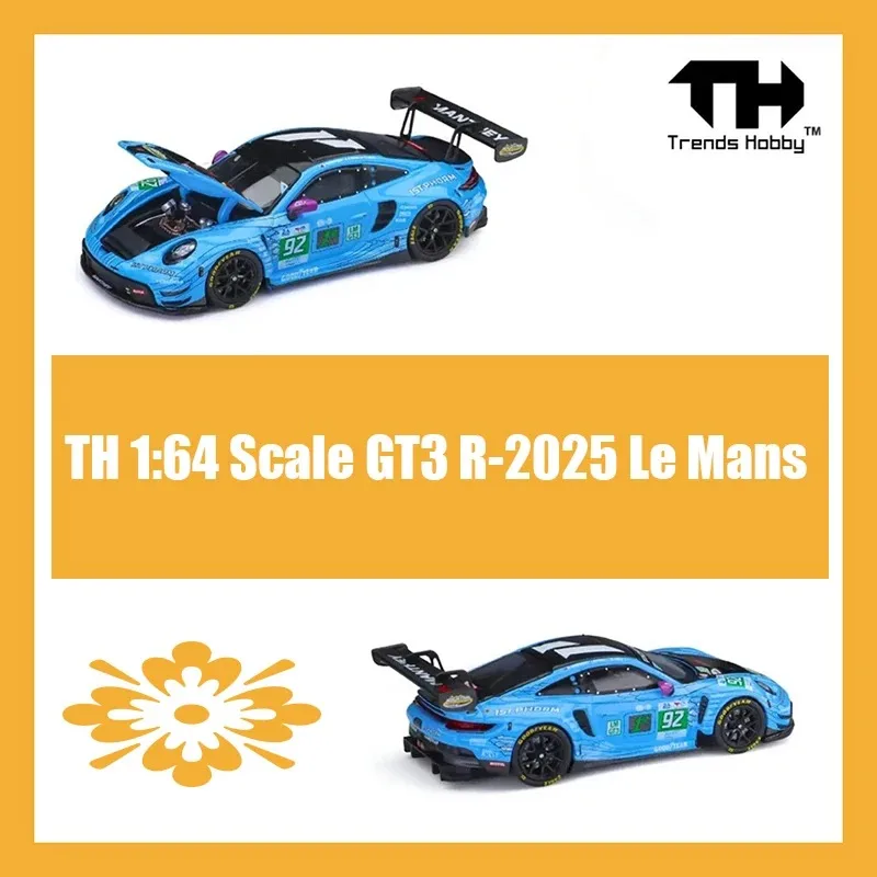 TH 1:64 Maßstab GT3 R-2025 Le Mans Legierungsautomodell Statische Dekoration Sammlerstücke Geschenk Spielzeug