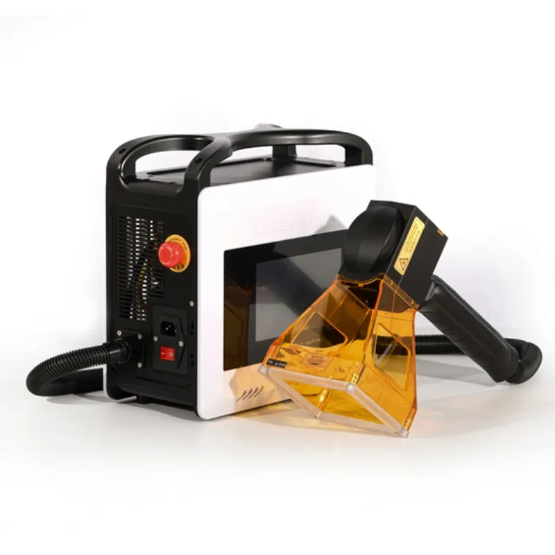 Fast Marking Good Price Portable handheld Metal Plastic Record 20w 30w 50w Protective Cover Fiber Laser Marking Machine