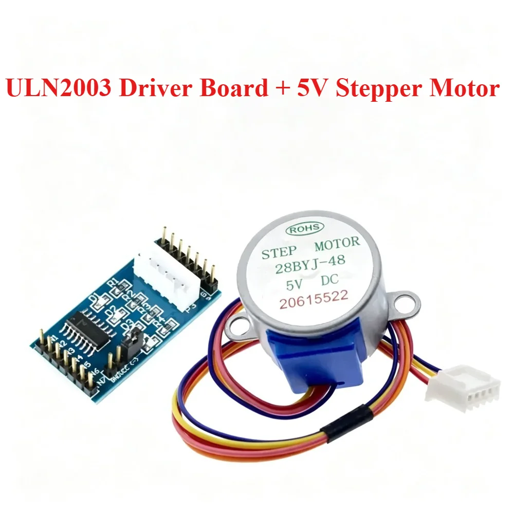 5V Stepper Motor + ULN2003 Driver Board 5-wire four-phase/stepper Motor Driver board/test Board 1 Set