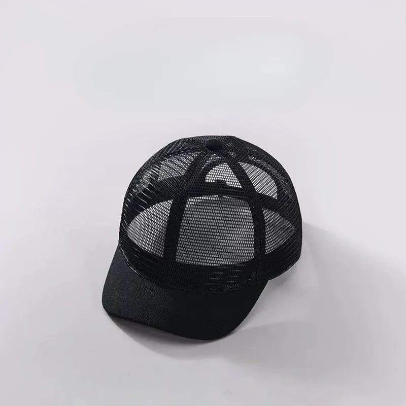 New Summer Cycling Short-Brimmed Baseball Cap: Fully Mesh, Breathable, Lightweight Riding Cap with Short Brim