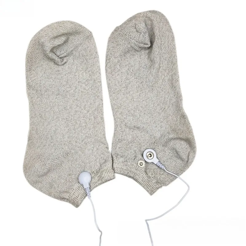 Silver Fiber Pulse Electronic Massager Socks, Tube Socks, Boat Socks